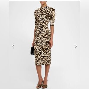 Leopard Print Midi Dress